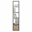 Pemberly Row 5 Cube Thick Frame Reversible Open Back Bookcase in Sage Green