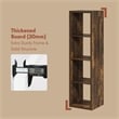 Pemberly Row 4 Cube Vertical Vinyl Record Media Storage in Amber Pine