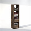 Pemberly Row 4 Cube Vertical Vinyl Record Media Storage in Amber Pine