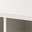 Pemberly Row 9 Cube Vinyl Record Media Storage Organizer in White Finish