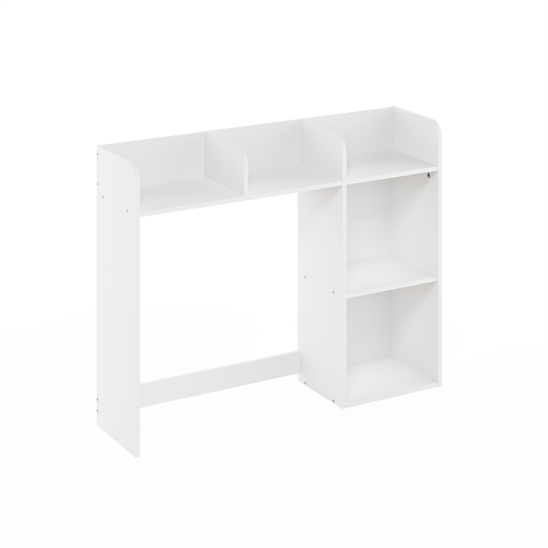 Pemberly Row 5 Shelf Desktop Hutch Organizer for Home Office in White