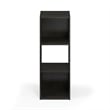 Pemberly Row 3 Cube Vertical Storage Cabinet for Display in Espresso Finish