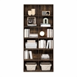 Pemberly Row 12 Cube Open Bookcase Storage Organizer for Display in Amber Pine