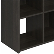 Pemberly Row 4 Cube 2x2 Storage Cabinet for Books and Decor in Espresso