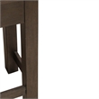 Pemberly Row Console Bar Table with Charging Station and Cubby in Brown