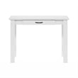 Pemberly Row Writing Desk with Storage Drawer in White Finish