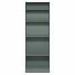 Pemberly Row 5 Tier Bookshelf with Adjustable Shelves in Sage Green Finish