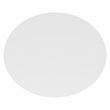 Pemberly Row 2 Tier Oval Nightstand with Round Edge Design in White Finish