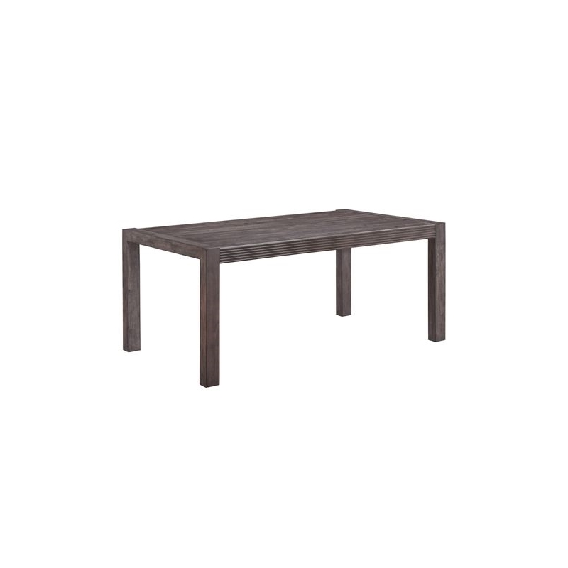 Pemberly Row 7 Piece Rectangular Dining Room Table Set in Brown