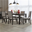 Pemberly Row 7 Piece Rectangular Dining Room Table Set in Brown