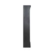 Pemberly Row 72 Inch Bookcase with Adjustable Shelves in Aged Charcoal