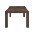 Pemberly Row Rectangular Dining Table with 20 Inch Self Storing Leaf in Brown