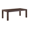 Pemberly Row Rectangular Dining Table with 20 Inch Self Storing Leaf in Brown