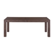 Pemberly Row Rectangular Dining Table with 20 Inch Self Storing Leaf in Brown