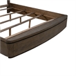 Pemberly Row California King Panel Bed with Touch LED Lighting in Brown