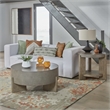 Pemberly Row 3 Piece Round Cocktail and End Table Set in Dusty Taupe Concrete