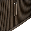 Pemberly Row Dining Buffet with 4 Reeded Doors and Hidden Drawer in Brown