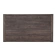 Pemberly Row Rectangular Dining Leg Table with Reeded Accents in Brown