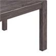 Pemberly Row Rectangular Dining Leg Table with Reeded Accents in Brown