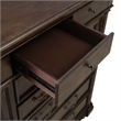 Pemberly Row 2 Door 10 Drawer Chest with Cedar Lined Drawers in Cherry