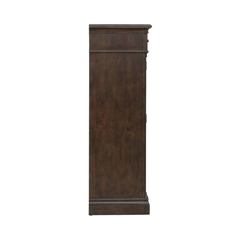 Pemberly Row 2 Door 10 Drawer Chest with Cedar Lined Drawers in Cherry