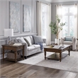 Pemberly Row 3 Piece Cocktail and End Table Set with Casters in Cherry