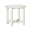 Pemberly Row 3 Piece Round Cocktail Table Set with Trestle Base in White