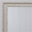 Pemberly Row Landscape Mirror with Beveled Edge and Bead Molding in White