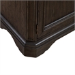 Pemberly Row Wine Buffet with 12 Bottle Rack and Felt Lined Tray in Cappuccino