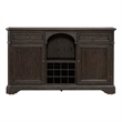 Pemberly Row Wine Buffet with 12 Bottle Rack and Felt Lined Tray in Cappuccino