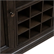Pemberly Row Wine Buffet with 12 Bottle Rack and Felt Lined Tray in Cappuccino