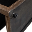 Pemberly Row Rectangular Cocktail Table with Casters and Open Shelf in Brown