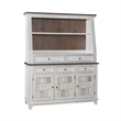 Pemberly Row 2 Piece Bunching Display Cabinet Set with Glass Doors in White