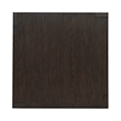 Pemberly Row Oversized Square Cocktail Table with Casters in Brown