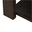 Pemberly Row End Table with Open Shelf and Over Scaled Legs in Brown