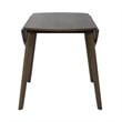 Pemberly Row Drop Leaf Dining Table with Splayed Legs in Brown