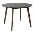 Pemberly Row Drop Leaf Dining Table with Splayed Legs in Brown