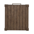 Pemberly Row Drawer End Table with Planked Top and Open Shelf in Brown