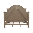 Pemberly Row California King Panel Bed with Arched Cap Rail in Brown