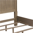 Pemberly Row California King Panel Bed with Arched Cap Rail in Brown