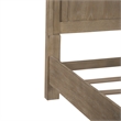 Pemberly Row California King Panel Bed with Arched Cap Rail in Brown