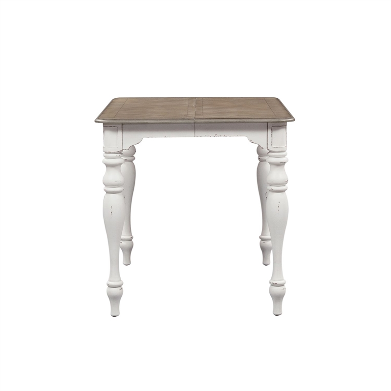 Pemberly Row 5 Piece Gathering Table Dining Set with Chairs in White