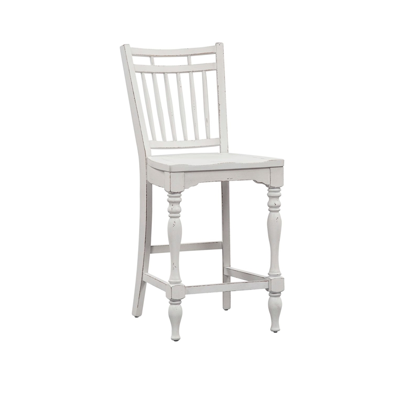 Pemberly Row 5 Piece Gathering Table Dining Set with Chairs in White