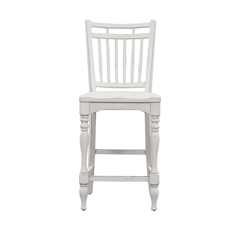 Pemberly Row 5 Piece Gathering Table Dining Set with Chairs in White