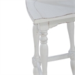 Pemberly Row Arched Ladderback Swivel Bar Stool Set of 2 in White