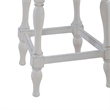 Pemberly Row Arched Ladderback Swivel Bar Stool Set of 2 in White