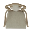 Pemberly Row Dining Splat Back Arm Chairs Set of 2 Poplar Bisque