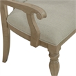 Pemberly Row Dining Splat Back Arm Chairs Set of 2 Poplar Bisque