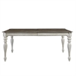 Pemberly Row 5 Piece Rectangular Table Dining Set with Chairs in White