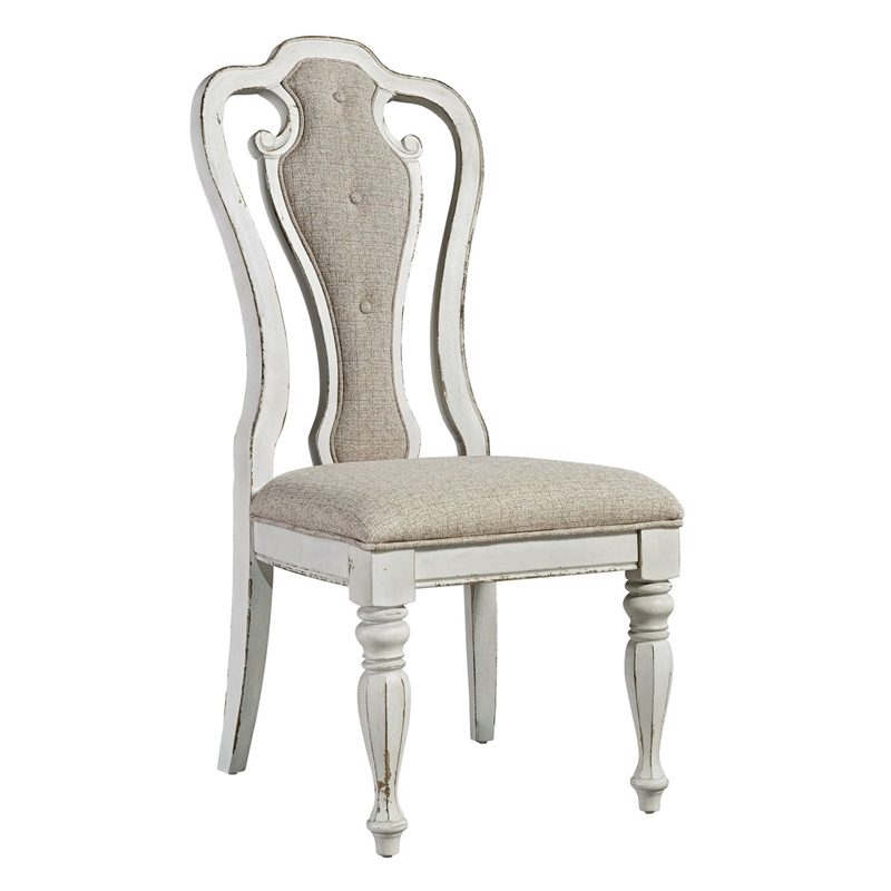 Pemberly Row 5 Piece Rectangular Table Dining Set with Chairs in White